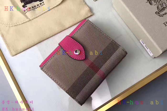 ★미러급★ NEW 버버리 신상 하우스 체크 가죽 반지갑 40482601-2