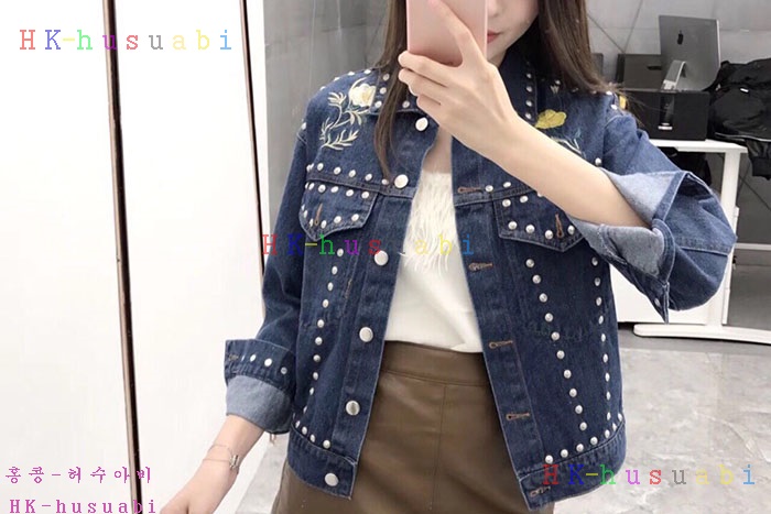 NEW 발렌시아가 여성용 청쟈켓 B 638860