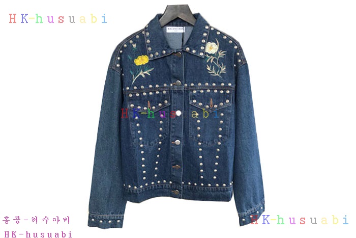 NEW 발렌시아가 여성용 청쟈켓 B 638860