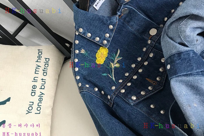 NEW 발렌시아가 여성용 청쟈켓 B 638860