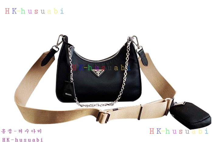 ★미러급★ 프라다 나일론 체인스트랩 호보백 1BH204-3