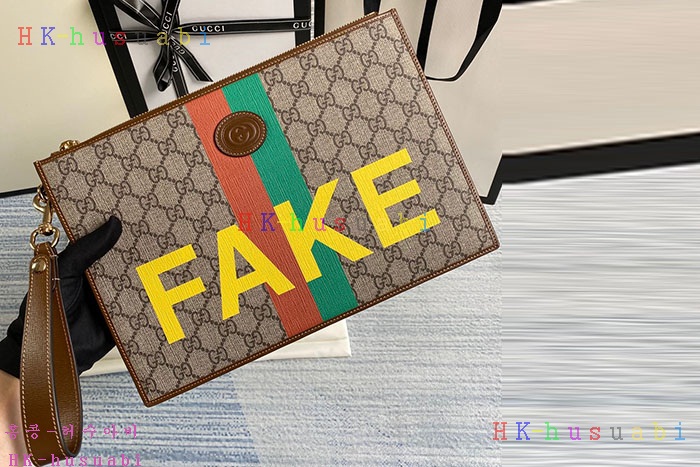 ★미러급★구찌 Fake Not 프린트 파우치 GU 636171
