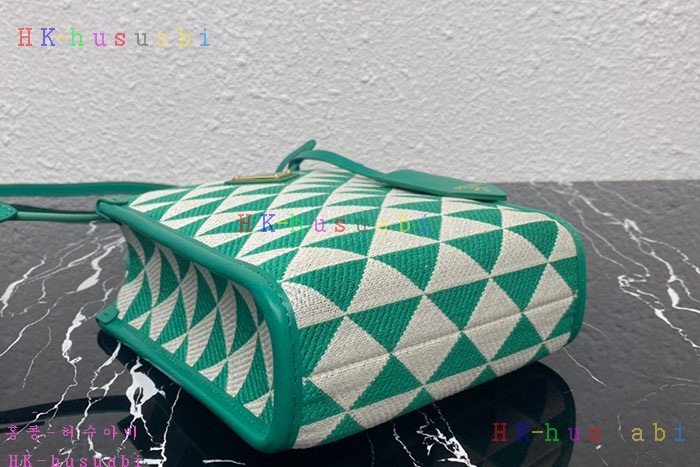 ★미러급★프라다 자카드 패브릭 마이크로 토트 1BA355-3