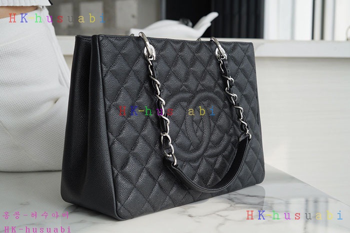 ★미러급★샤넬 그랜드 샤핑 숄더 A50995 실버