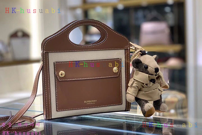 ★미러급★버버리 포켓 토트  80528951