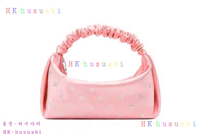★미러급★알렉산더왕 새틴 핫픽스 스크런치 미니 백 W 885722-2