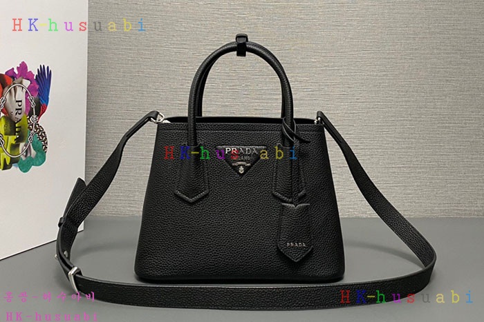 ★미러급★프라다 더블 사피아노 미니 숄더백 블랙 1BG443-8