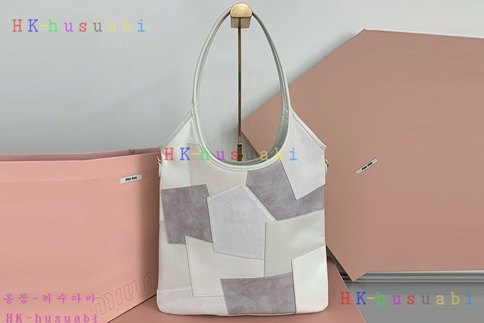 ★미러급★미우미우 아이비 IVY 가죽 패치워크 5BG231