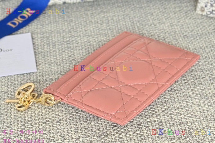 ★미러급★디올 Lady Dior Freesia 카드 지갑 S0974-2