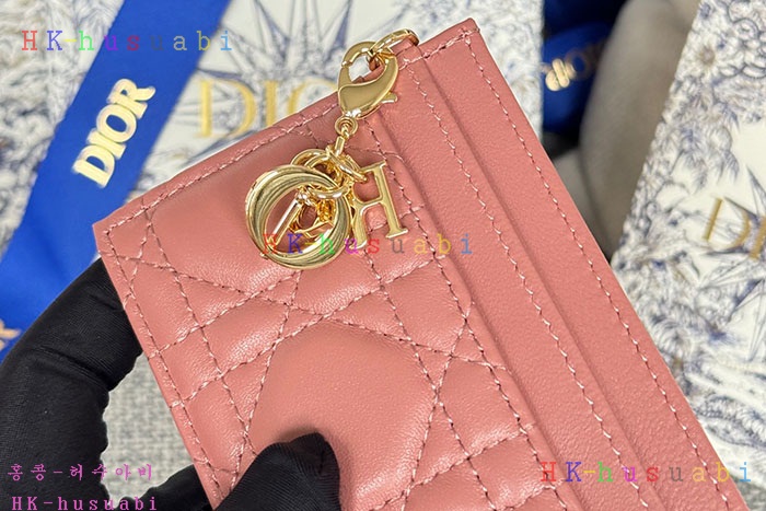 ★미러급★디올 Lady Dior Freesia 카드 지갑 S0974-2