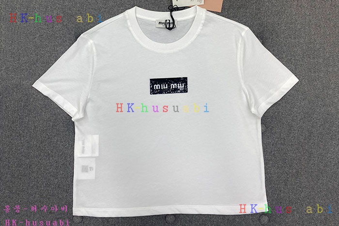 NEW 미우미우 반팔티 신상  M 3325005