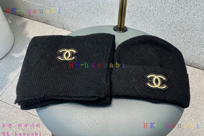 NEW 샤넬 모자 머플러셋트  신상 C 774723