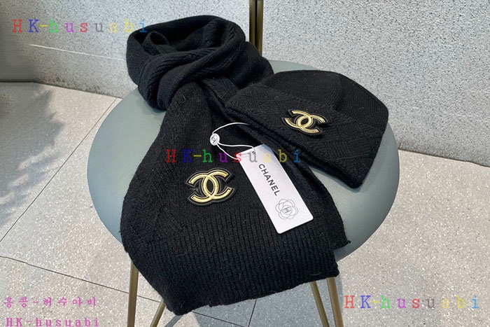 NEW 샤넬 모자 머플러셋트  신상 C 774723