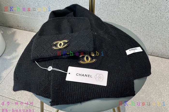NEW 샤넬 모자 머플러셋트  신상 C 774723