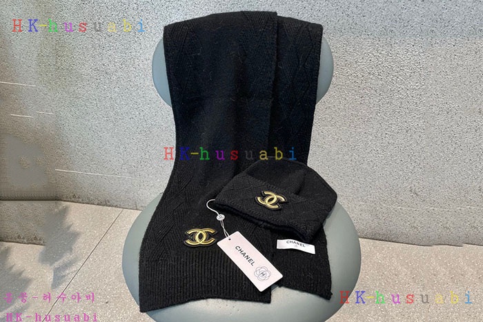 NEW 샤넬 모자 머플러셋트  신상 C 774723