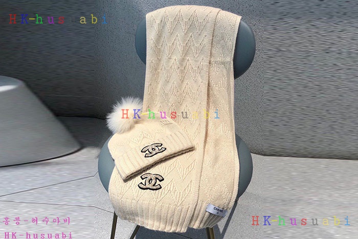 NEW 샤넬 모자 머플러셋트 신상 C 774739