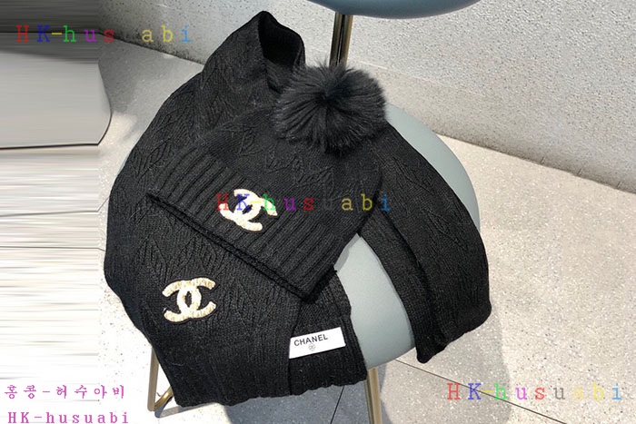 NEW 샤넬 모자 머플러셋트 신상 C 774741