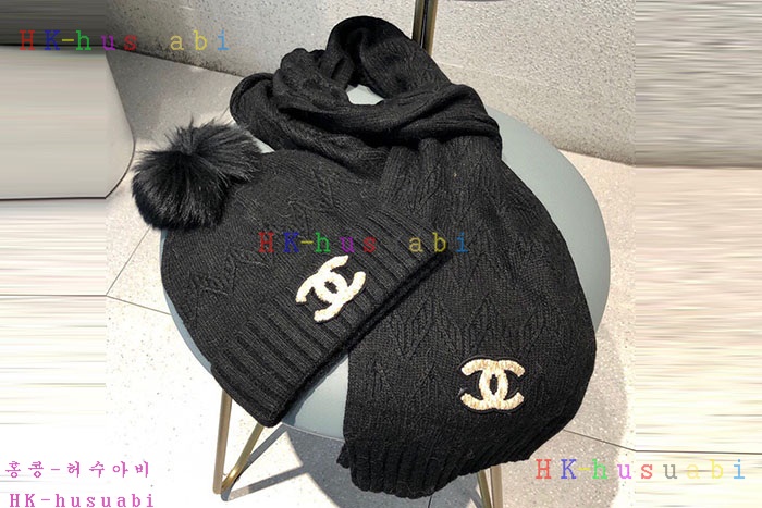 NEW 샤넬 모자 머플러셋트 신상 C 774741
