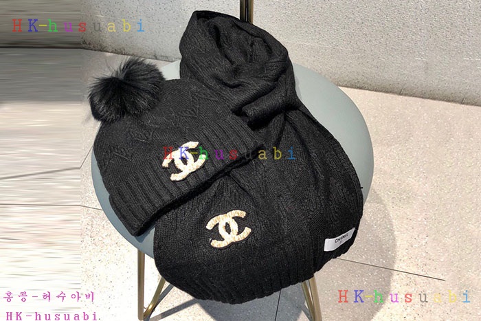 NEW 샤넬 모자 머플러셋트 신상 C 774741