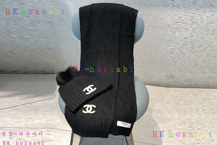 NEW 샤넬 모자 머플러셋트 신상 C 774741