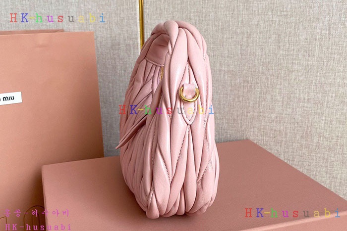 ★미러급★미우미우 완더 마테라쎄 나파 가죽 호보 미니 백 5BP078-5