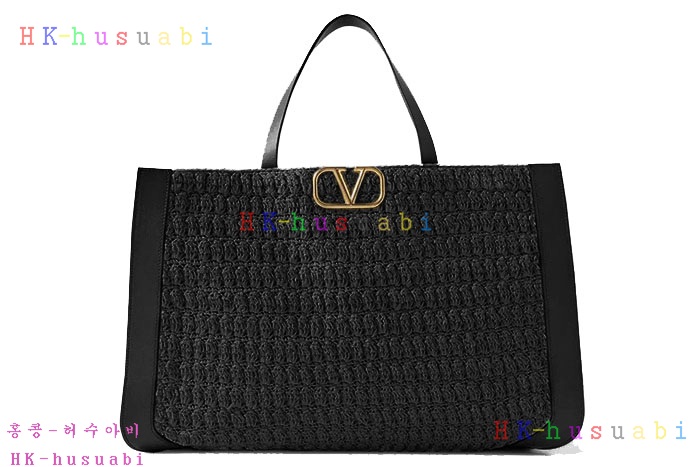 ★미러급★발렌티노 브이로고  라피아  CROCHET 토트백 552800( 사이즈선택)