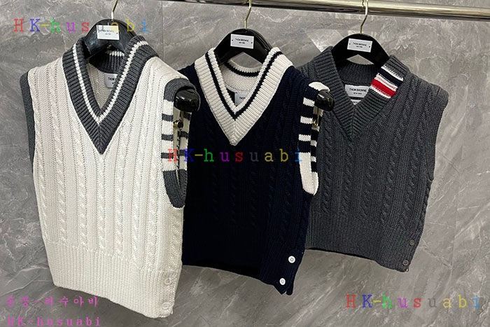 NEW 톰브라운 니트 조끼 신상 TB 3508005