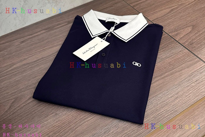NEW 페라가모 카라 반팔티 신상 F 226223