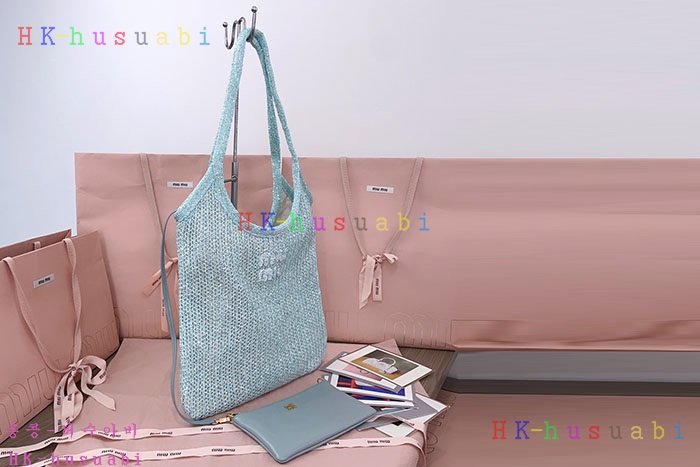 ★미러급★미우미우 아이비 스팽글 메쉬 백 5BG231