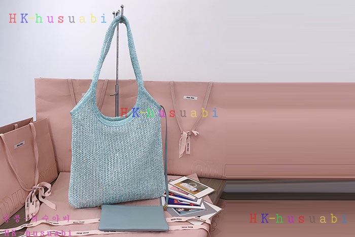 ★미러급★미우미우 아이비 스팽글 메쉬 백 5BG231