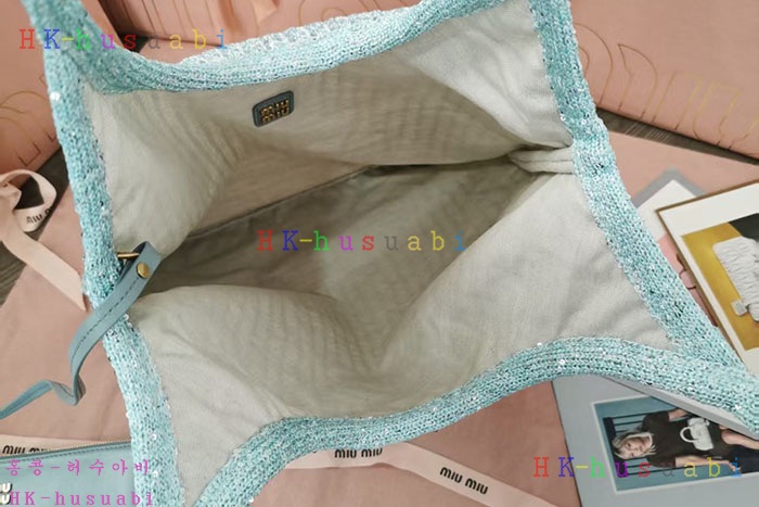 ★미러급★미우미우 아이비 스팽글 메쉬 백 5BG231