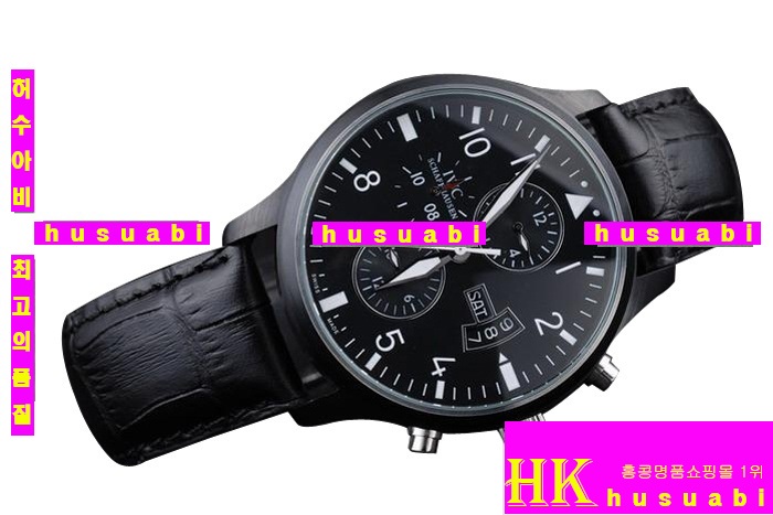 ŷ ̽± ð-iwc ⽺- Replica IWC Schaffhausen Black Authentic Leather Automatic Movement 38 mm. YC010-20