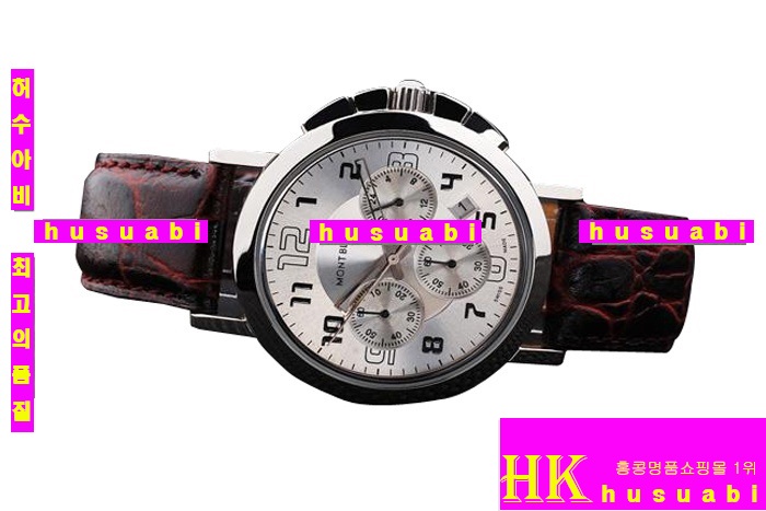  MontBlancαǰ ڽð ׹ Replica MontBlanc Japanese Quartz Movement Brown Leather Strap White Bezel Stainless Men. YC00-039