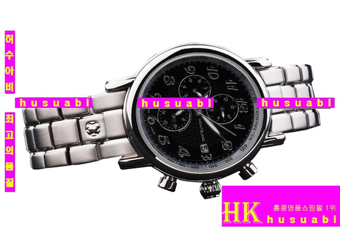  αǰð MontBlanc ð Replica MontBlanc Japanese Quartz Movement Black Dial Stainless Steel Men. YC00-031