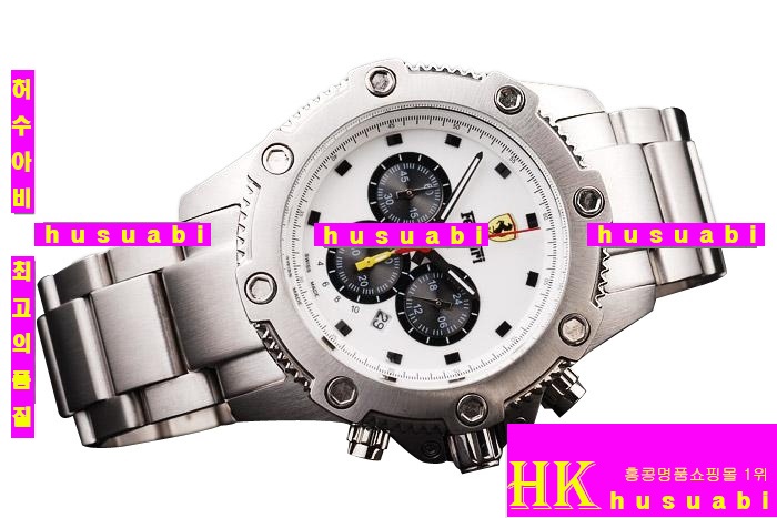  ð Ferrari ڸǰð Replica Ferrari Men White Dail Japanese Quartz Movement . YC001-24