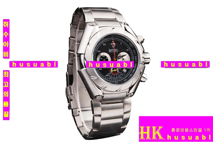  ð Ferrari αǰð Replica Ferrari Men Black Dail Stainless Steel Watchband Japanese Quartz Movement .YC001-7