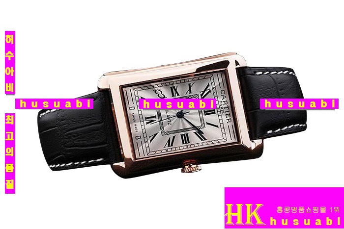 쿡 ڽð.Replica Cartier Japanese Quartz MOVEMENT 440 stainless steel Black Bracelet men.117-031