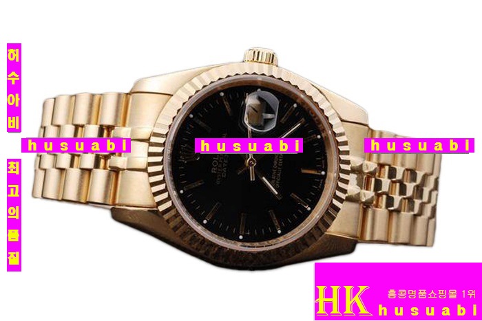 η ڸǰð Replica Rolex Datejust Automatic Movement Black Dial Pure Yellow Gold Men-A1328