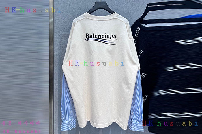NEW 발렌시아가 긴팔티 신상 B 557246