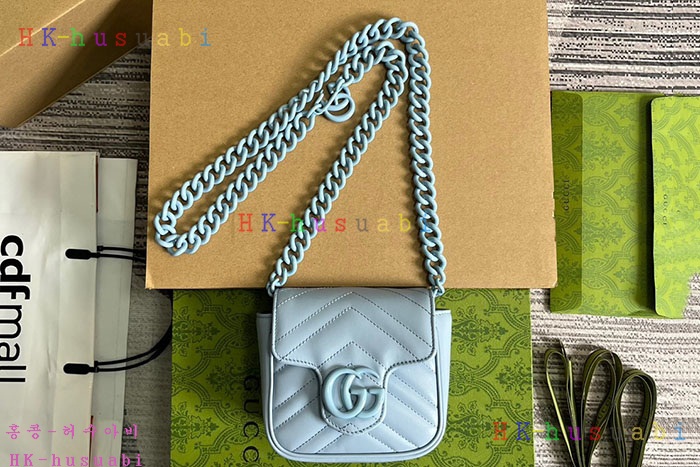★미러급★구찌 GG 마몽트 퀼팅 벨트 백 739599-3