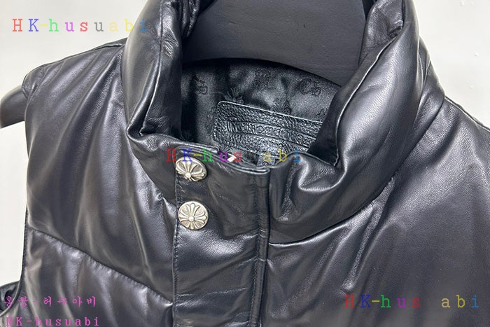 NEW 크롬하츠 가죽 패딩조끼 신상 C 528801