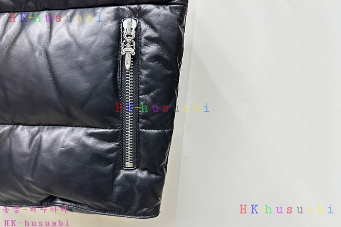 NEW 크롬하츠 가죽 패딩조끼 신상 C 528801