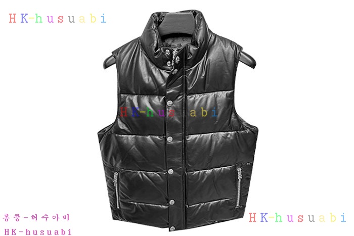 NEW 크롬하츠 가죽 패딩조끼 신상 C 528801