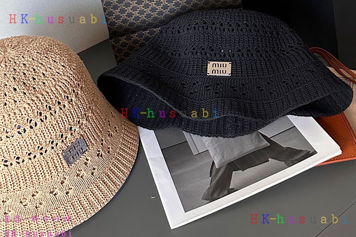 NEW 미우미우 모자 신상 M 4250112