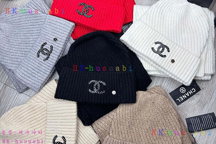 NEW 샤넬 모자 머플러 셋트 신상 C 614066