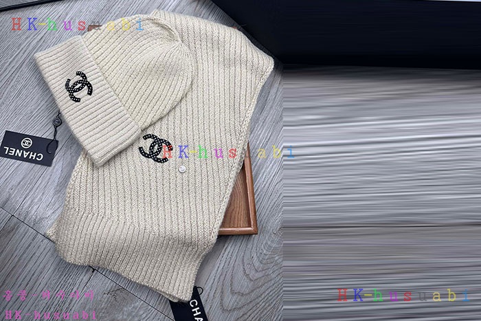 NEW 샤넬 모자 머플러 셋트 신상 C 614066