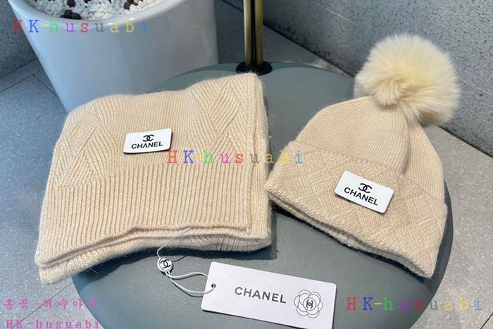 NEW 샤넬 모자 머플러셋트 신상 C 774738