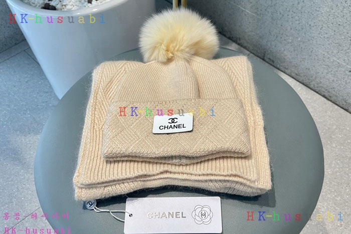 NEW 샤넬 모자 머플러셋트 신상 C 774738