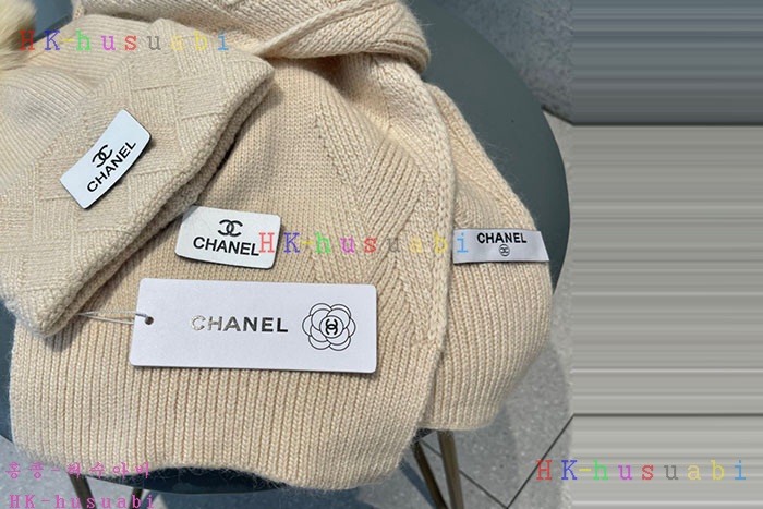 NEW 샤넬 모자 머플러셋트 신상 C 774738