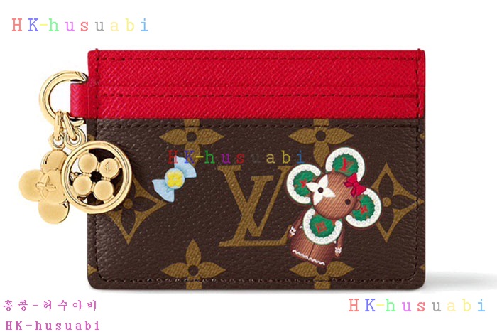★미러급★루이비통 홀리데이 LV 참 카드 홀더 M12215